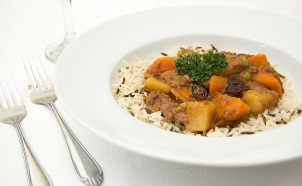 Lamb stew with dried plums. Photo credit: Fictionalfood.net