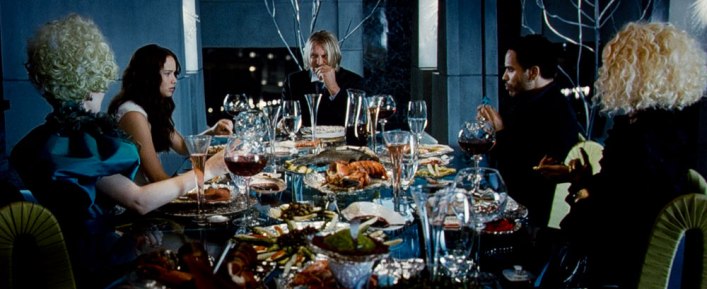Dinner scene The Hunger Games movie. Photo credit: Lionsgate
