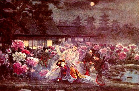 Ilustrasi Botan Hime. Photo credit: Sacred-texts.com