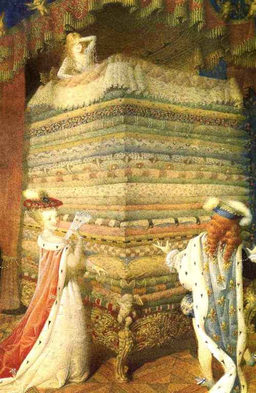 Ilustrasi The Princess of The Pea karya Gennady Spirin. Photo credit: Gathered Nettles