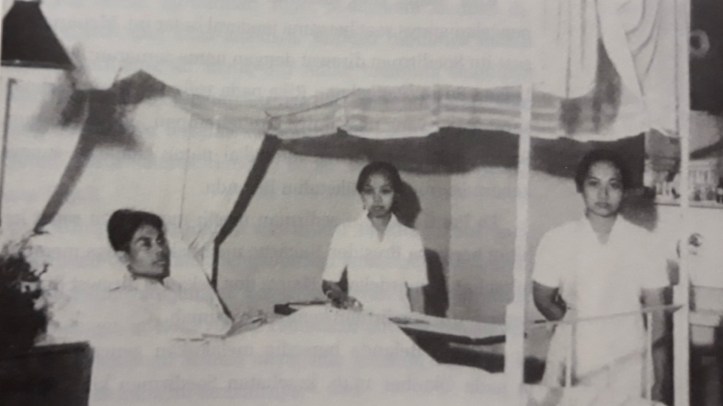 Jenderal Soedirman saat dirawat di RS karena penyakit paru-parunya.