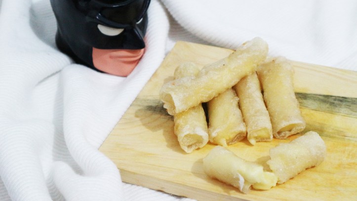 3rd attempt: cheese stick Mari-chan dengan vietnam rice paper. Photo: Tantri Setyorini