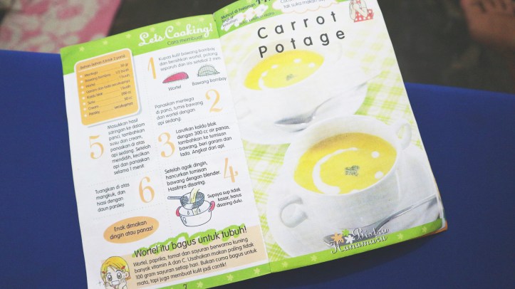 Resep carrot potage Hanamaru's Kitchen. Photo: Tantri Setyorini