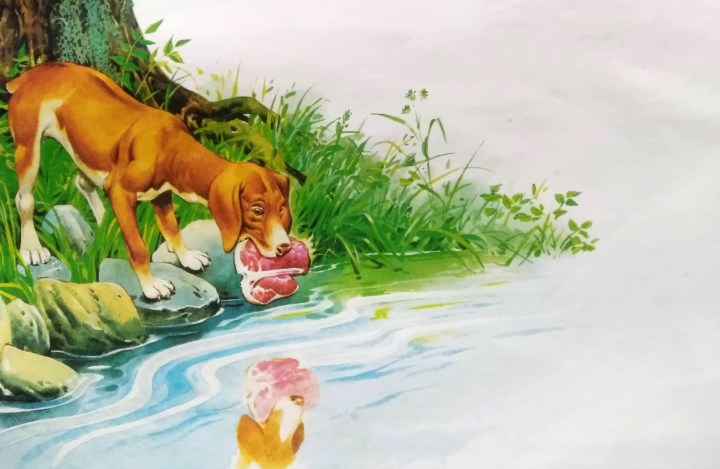 Anjing yang Loba (Aesop). Photo credit: Tira Pustaka