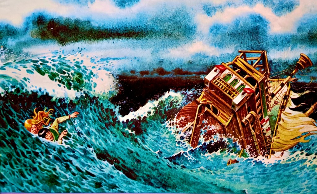 ilustrasi Duyung Sri Ayu (Little Mermaid) di buku Untaian Mestika Kisah-Kisah Termasyhur III © Tony Wolf (Antonio Lupatelli)