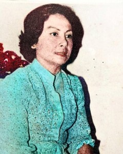 potret Kartini Manoppo (colorized) ©1978 dok. Arsip Perpustakaan Nasional | palette.fm