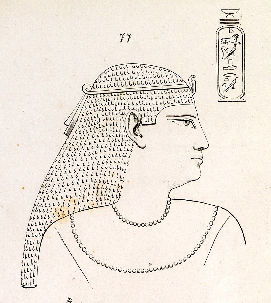 potret Cleopatra I Syra seperti tergambar di relief © THE NEW YORK PUBLIC LIBRARY DIGITAL COLLECTIONS