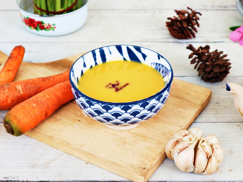 Carrot potage Hanamaru's Kitchen. © Tantri Setyorini