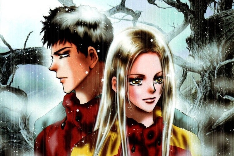 Ango (kiri) dan Ayu (kanan) di 7SEEDS © dok. Shogakukan/Yumi Tamura | Elex Media Komputindo/Yumi Tamura