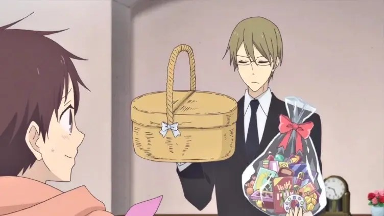 Ryuuichi (kiri) dan Saikawa (kanan) di anime Gakuen Babysitters © Muse Communication