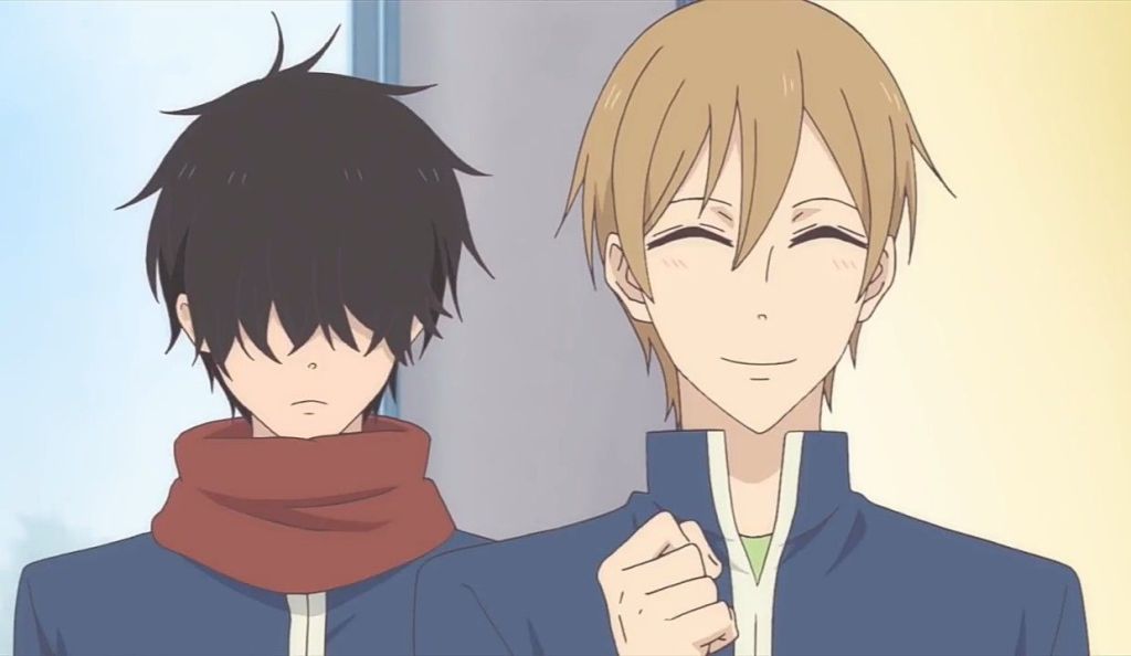 Nezu Chuukichi (kiri) dan Yagi Tomoya(kanan) di anime Gakuen Babysitters © Muse Communication