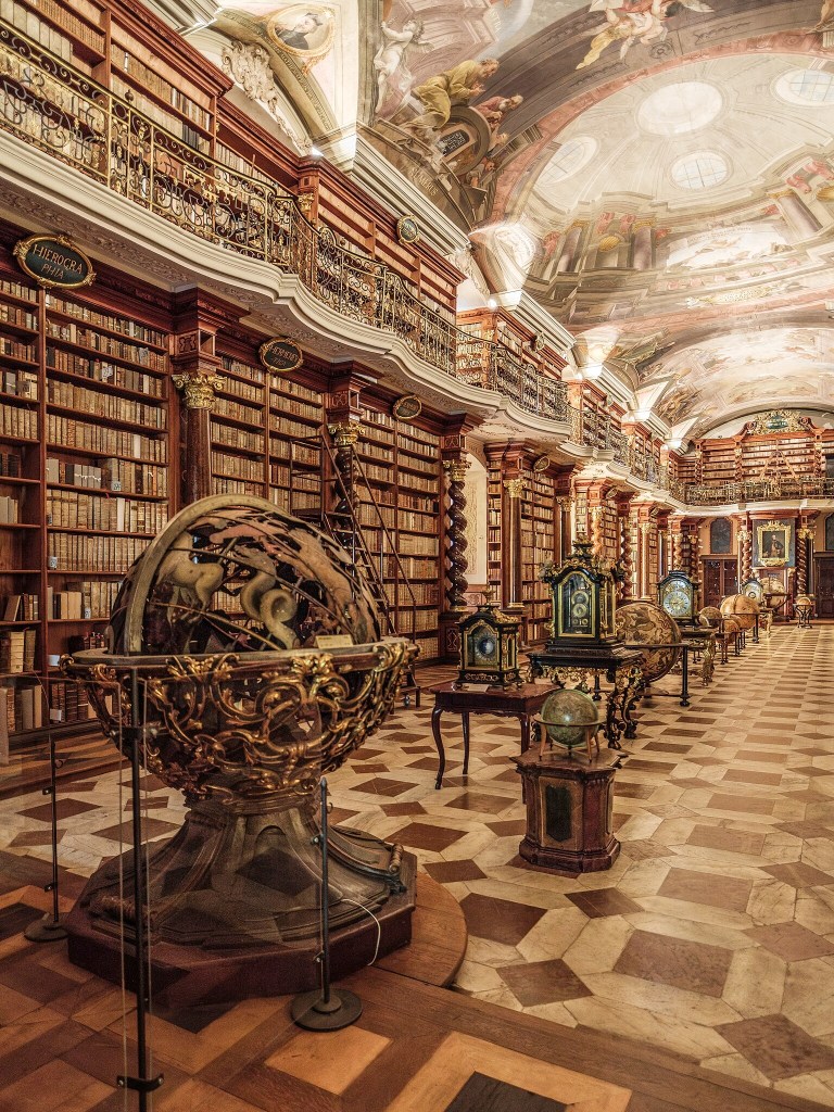 Perpustakaan Klementinum, Praha, Ceko © Wikimedia Commons/Václav Jiroušek