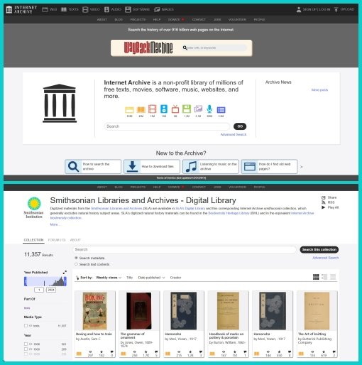 tangkapan layar laman Internet Archive © dok. Internet Archive