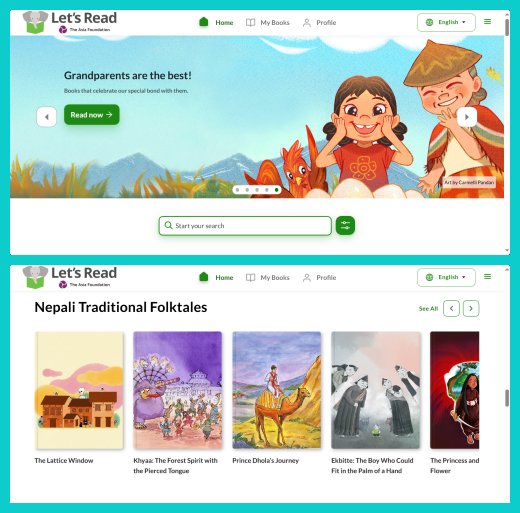 tangkapan layar laman Let's Read Asia © dok. Let's Read Asia