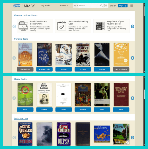 tangkapan layar laman Open Library © dok. Open Library