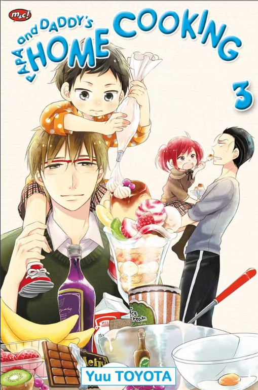 sampul manga Papa & Daddy's Home Cooking © m&c!/Yuu Toyota