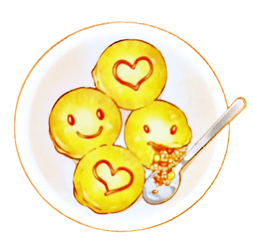 ilustrasi mini omelette rice di manga Papa and Daddy's Homecooking vol. 4 © m&c!/Yuu Toyota